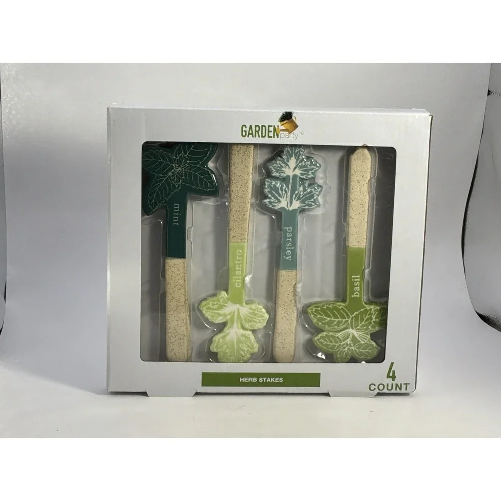 Herb Stakes By Walgreens 4 Count Mint Cilantro Parsley Basil